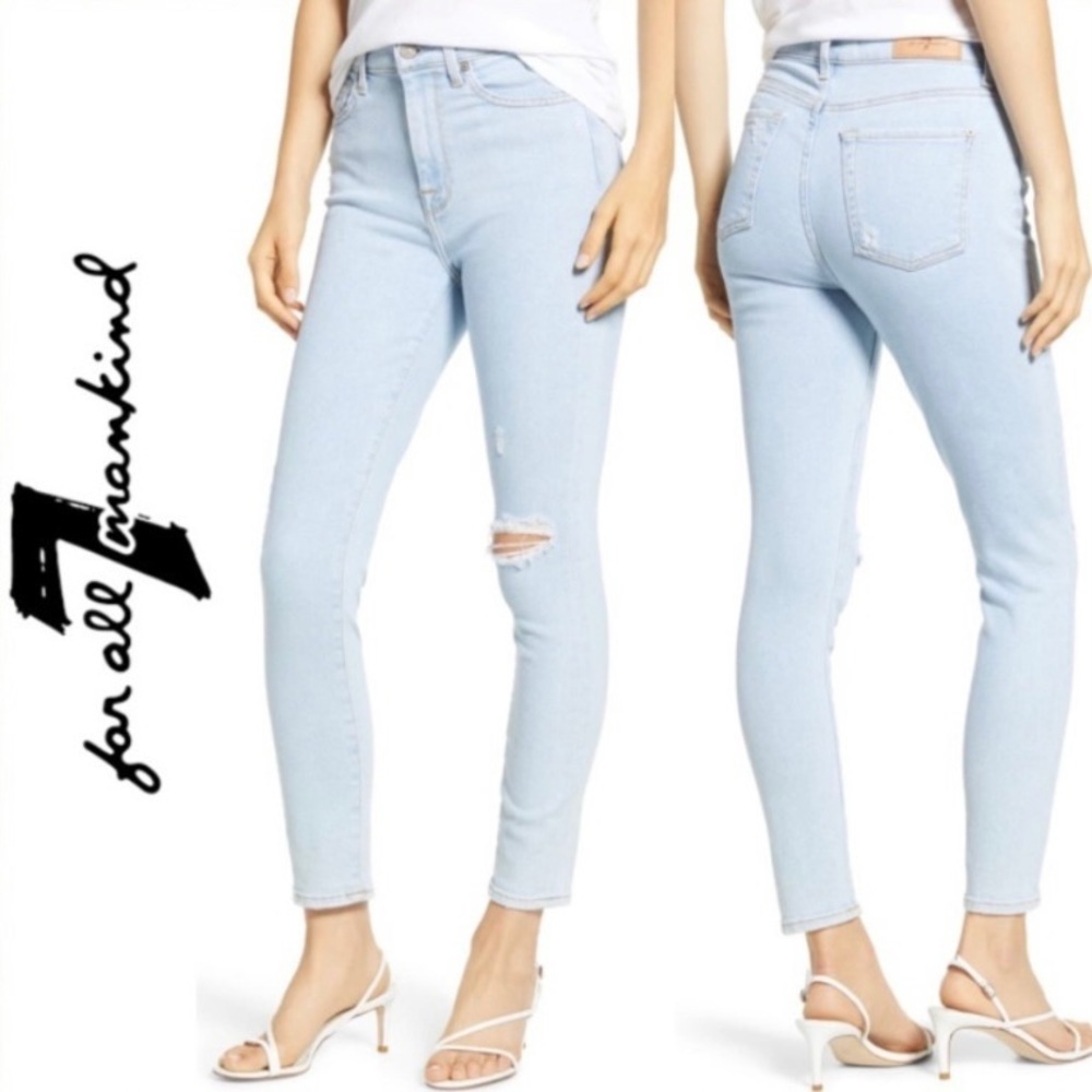 7 For All Mankind Luxe Vintage High Rise Skinny Jeans